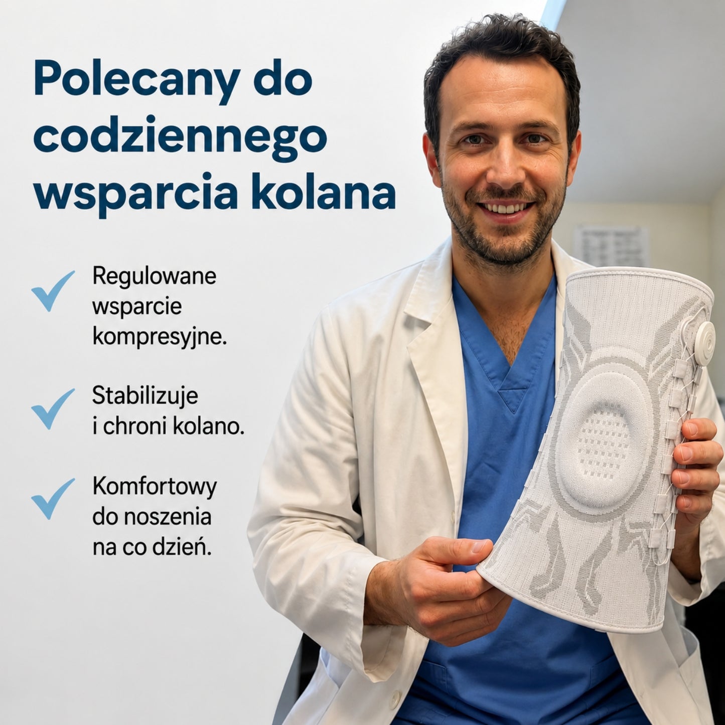 Logika Ruchu™ - Stabilizator Kolana z Regulowaną Kompresją